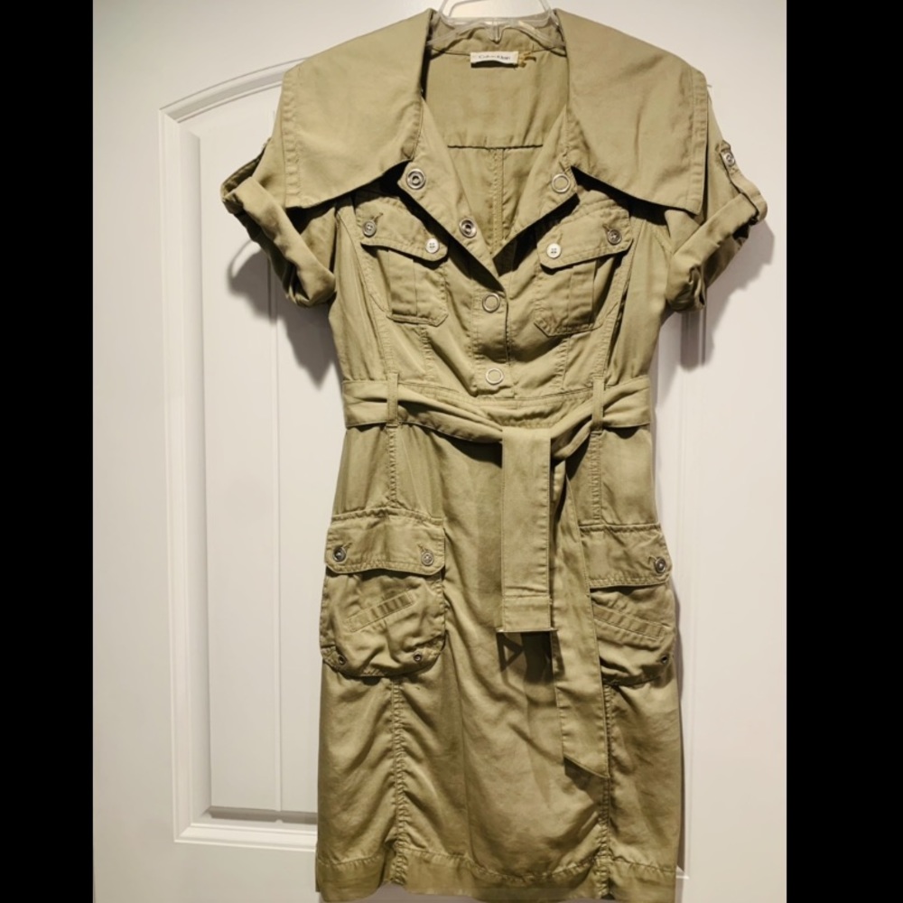 Calvin Klein Military Style Dress